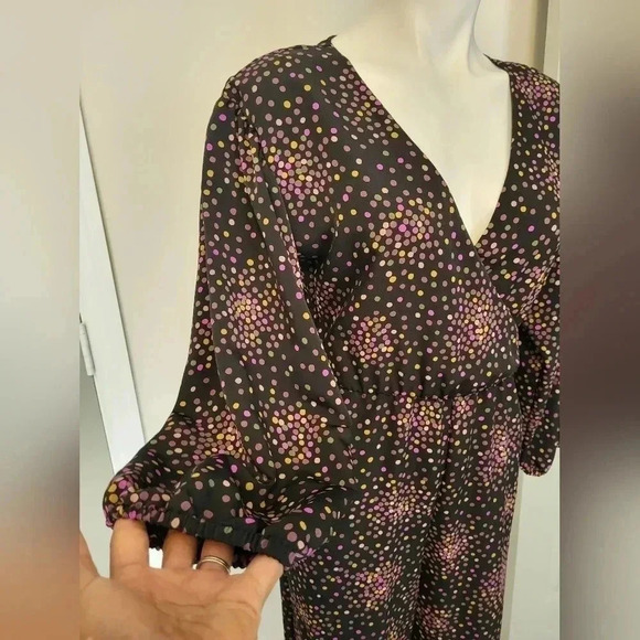 Kate Spade Disco Dots Cropped Wide L eg 70s Inspired Retro Jumpsuit(2) - Picture 8 of 12